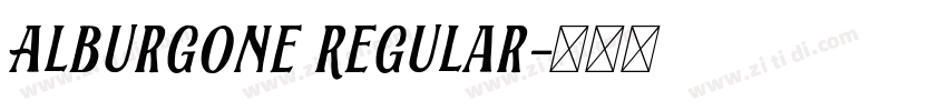 Alburgone Regular字体转换